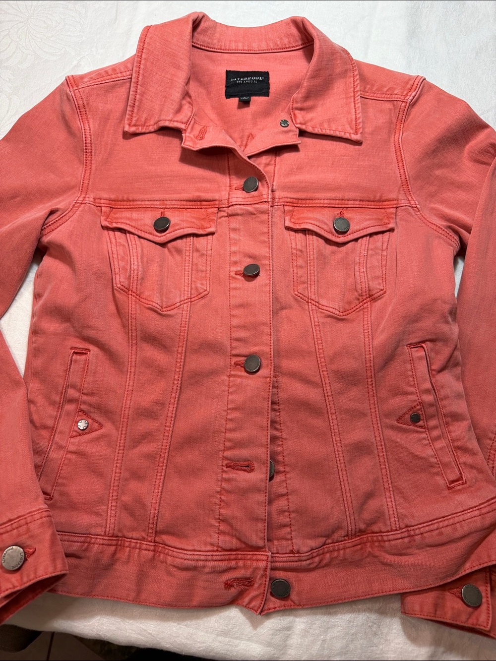 Liverpool Coral Tailored Denim Jacket